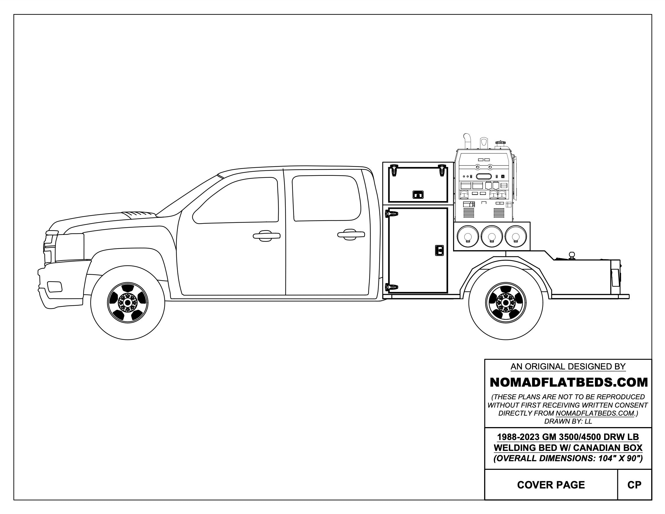 19882024 GM 3500/4500 Welding Bed W/ Canadian Box nomadflatbeds