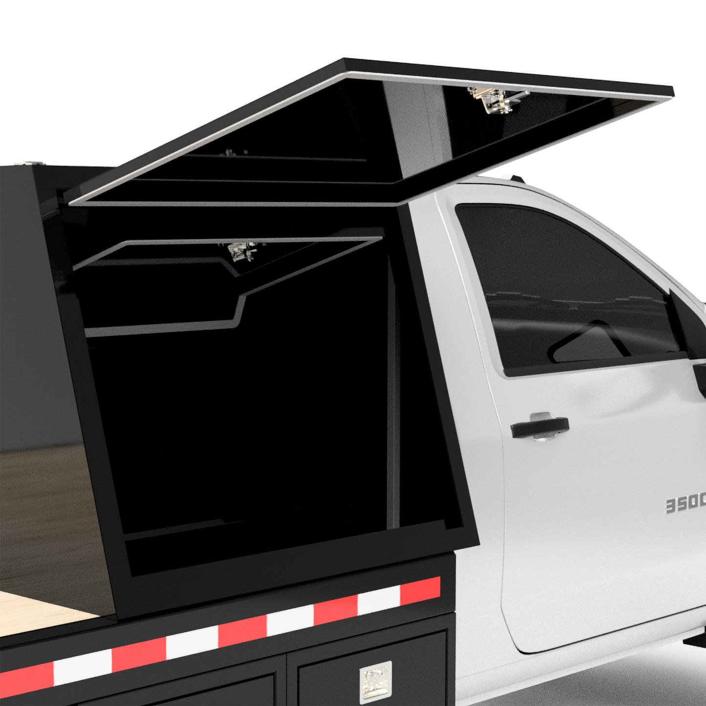 UNIVERSAL 84"CA Chassis-Cab 4500/5500 Welding Bed W/ Front Cabinet