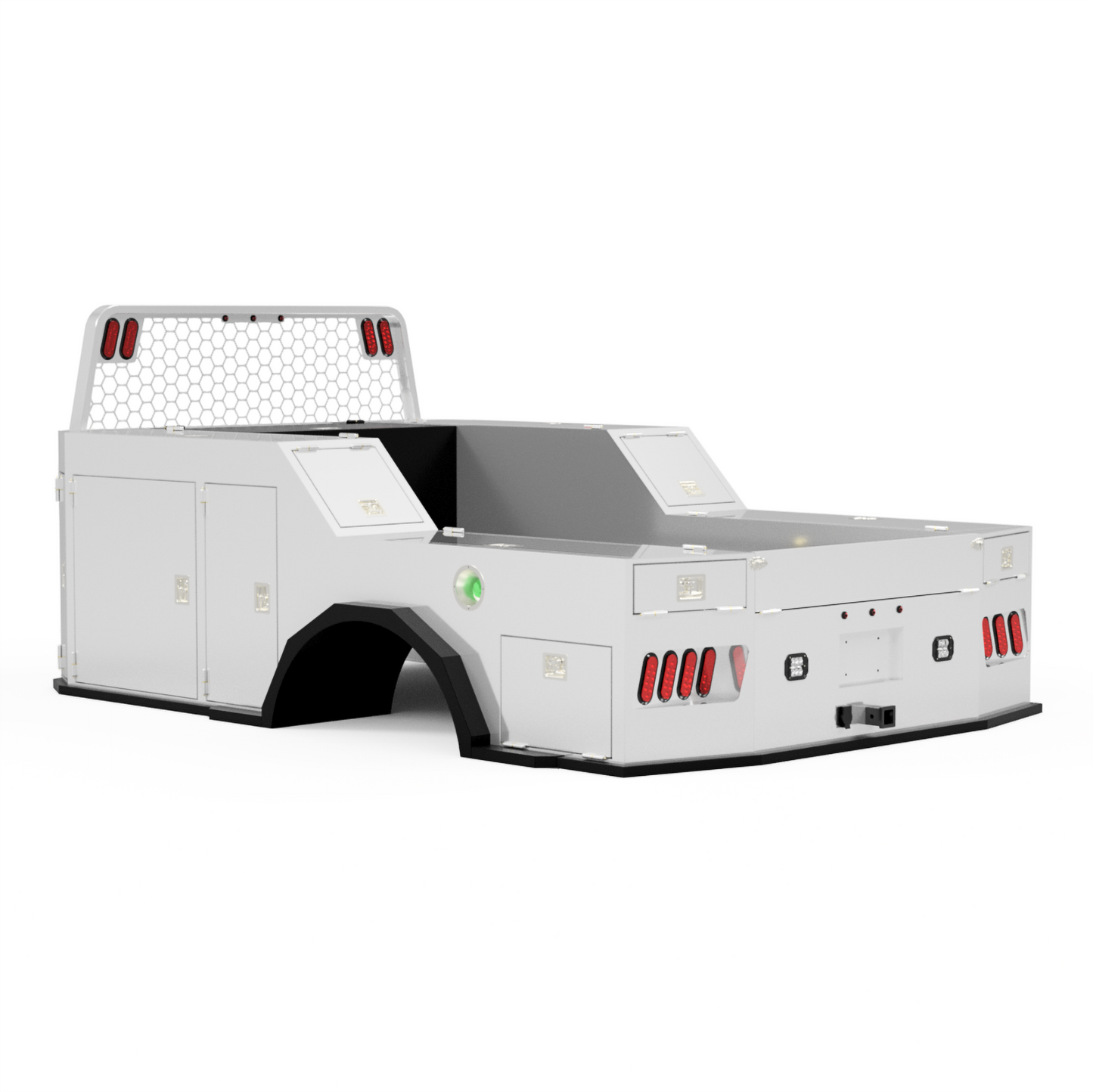 UNIVERSAL 84"CA Chassis-Cab 4500/5500 Utility Bed W/ Deck-Side Boxes