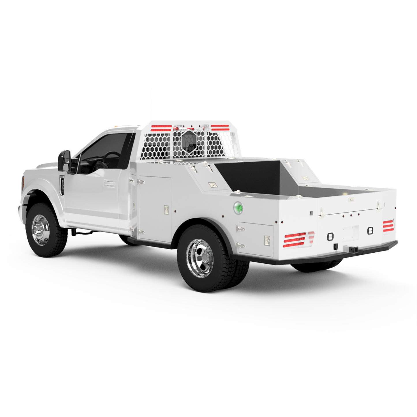 UNIVERSAL 60"CA Chassis-Cab 3500/5500 Utility Bed W/ Front Boxes