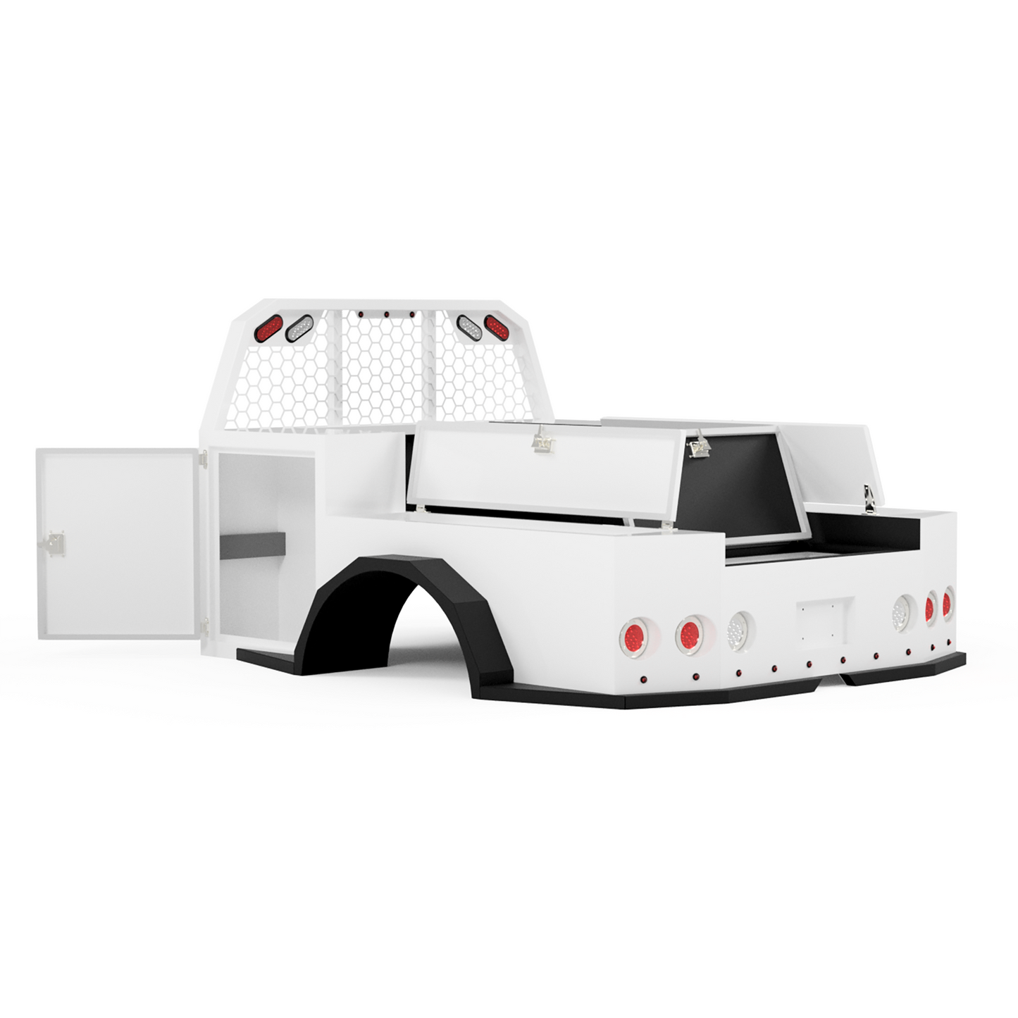 1988-2025 GM 3500 Utility Bed W/ Deck-Side Boxes
