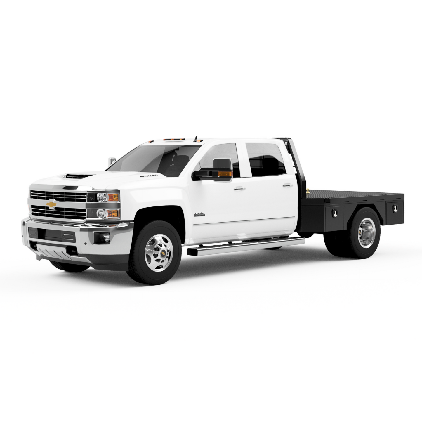 1988-2025 GM 3500 Flatbed W/ 4 Under-Body Boxes