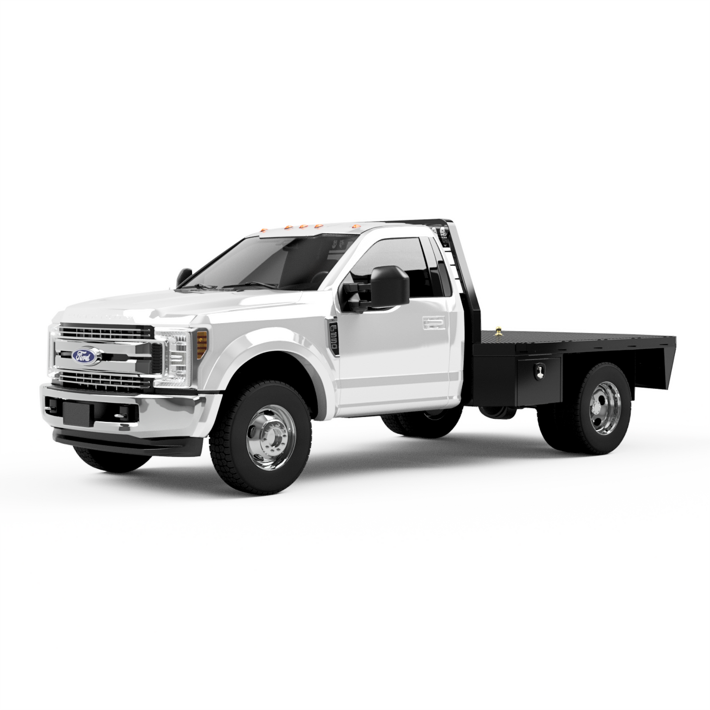 UNIVERSAL 60"CA Chassis-Cab 3500/5500 Flatbed W/ 2 Under-Body Boxes
