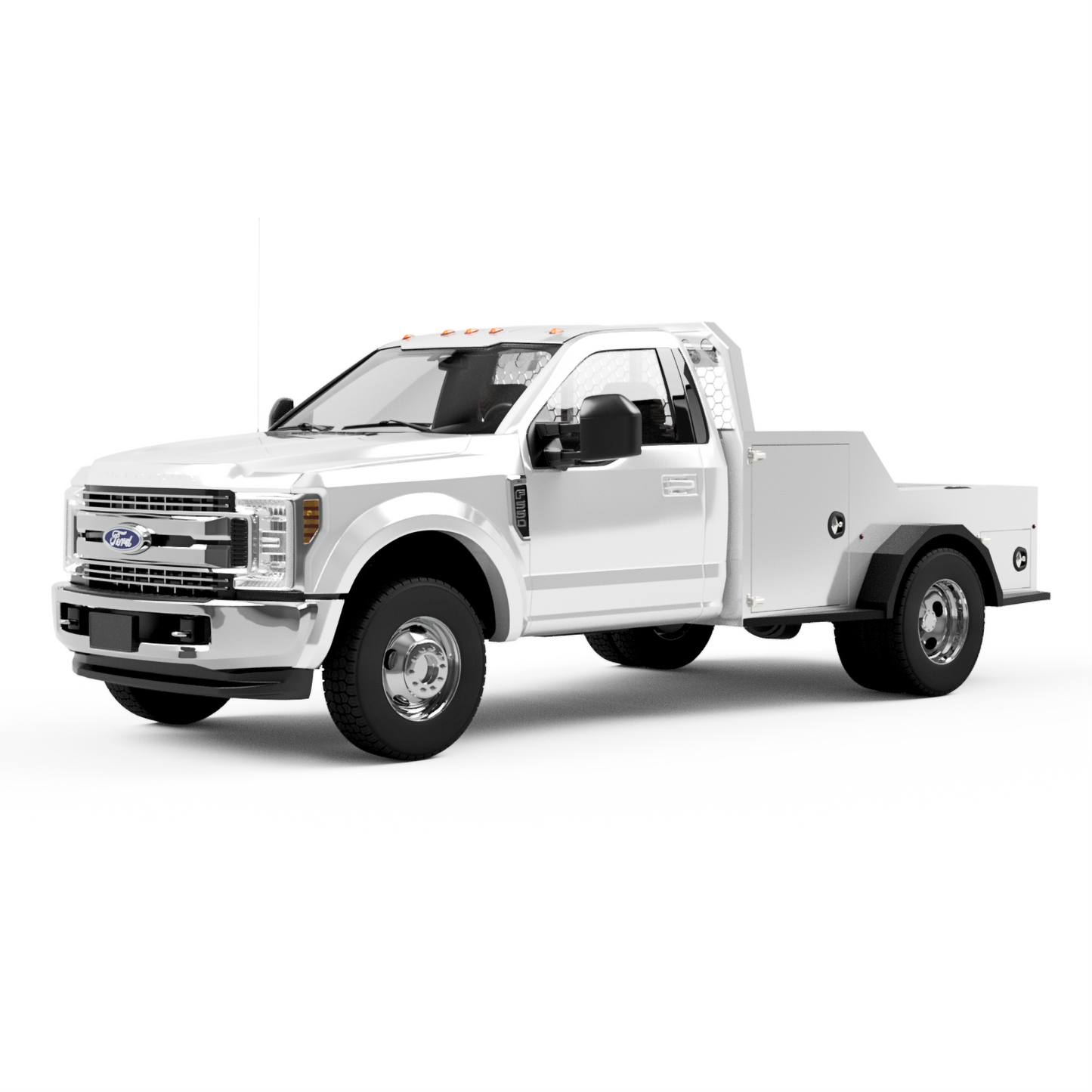UNIVERSAL 60"CA Chassis-Cab 3500/5500 Utility Bed W/ Deck-side Boxes