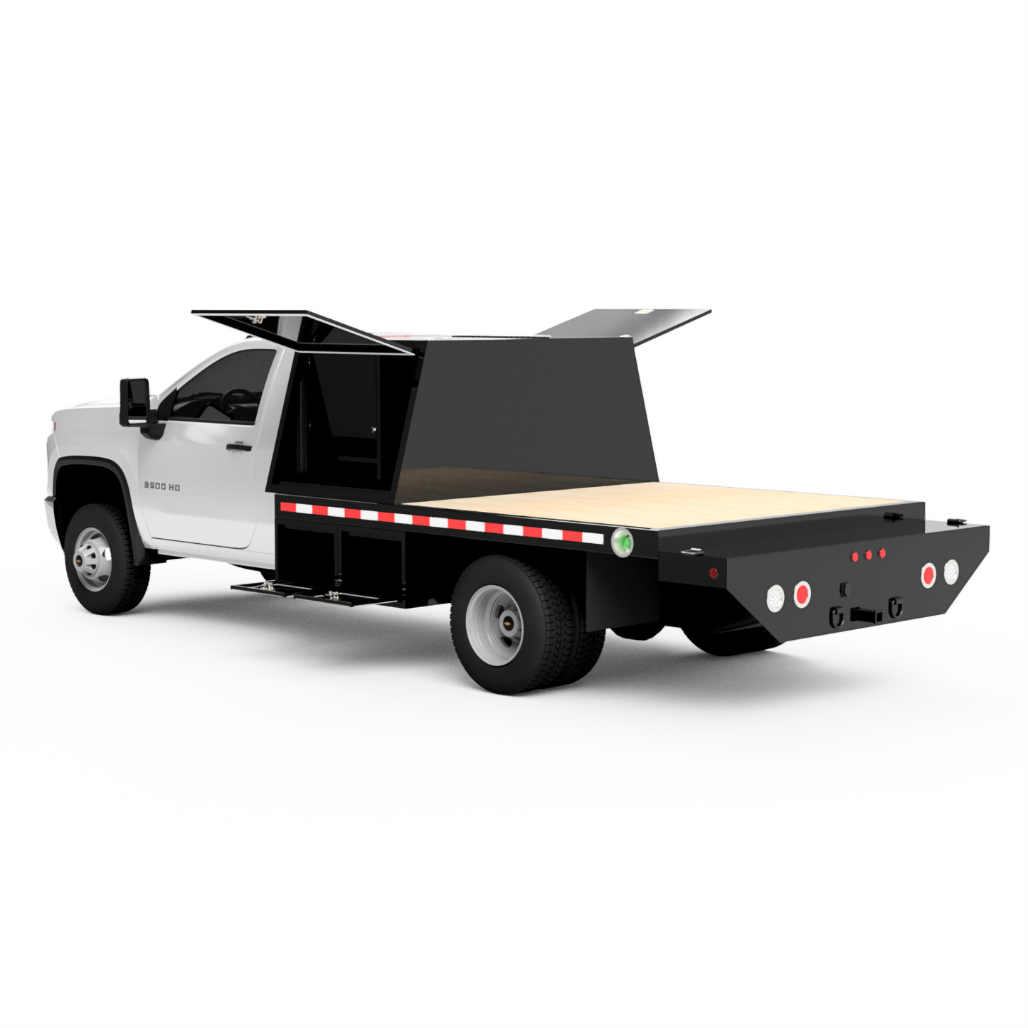UNIVERSAL 84"CA Chassis-Cab 4500/5500 Welding Bed W/ Front Cabinet