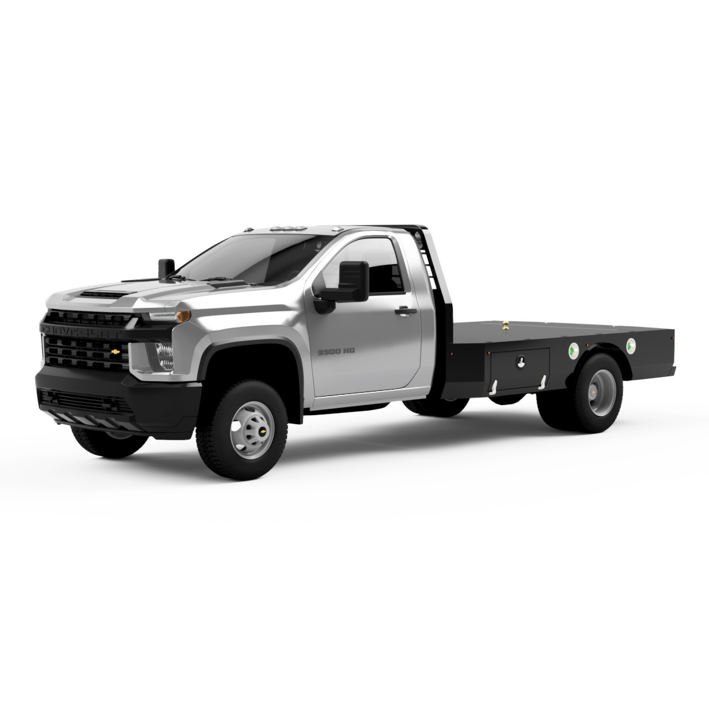 UNIVERSAL 84"CA Chassis-Cab 3500/5500 Flatbed W/ Rear Deck-Box