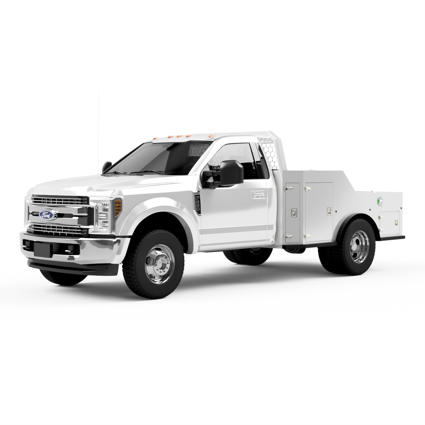 UNIVERSAL 60"CA Chassis-Cab 3500/5500 Utility Bed W/ Front Boxes