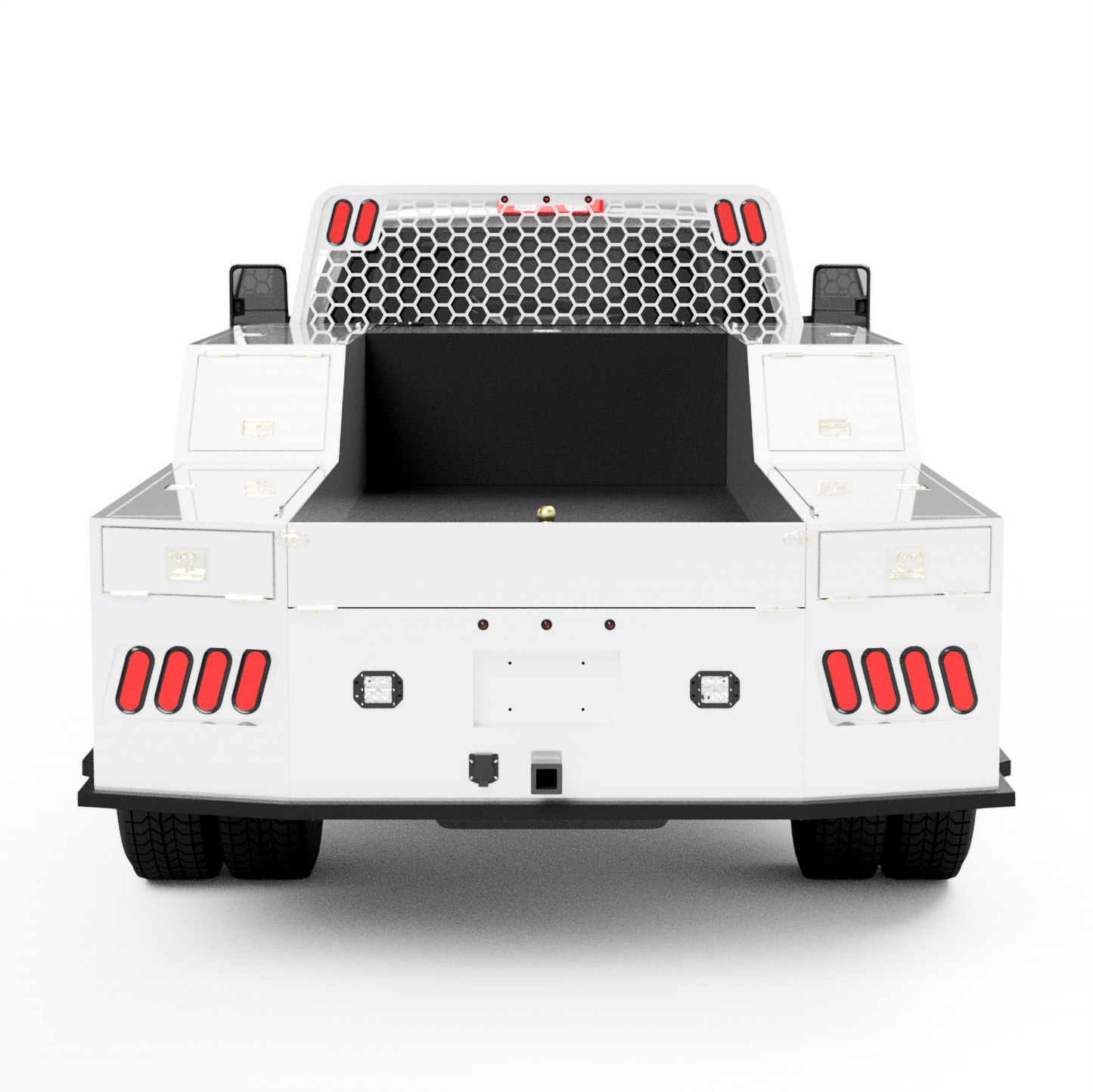 UNIVERSAL 84"CA Chassis-Cab 4500/5500 Utility Bed W/ Deck-Side Boxes