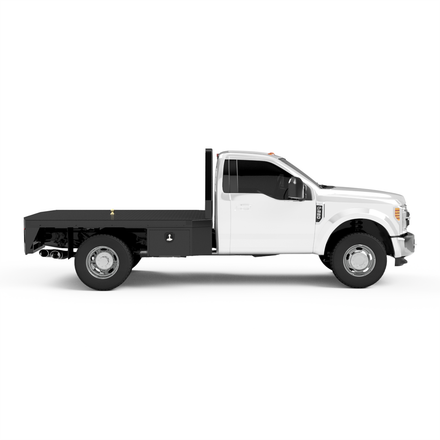 UNIVERSAL 60"CA Chassis-Cab 3500/5500 Flatbed W/ 2 Under-Body Boxes