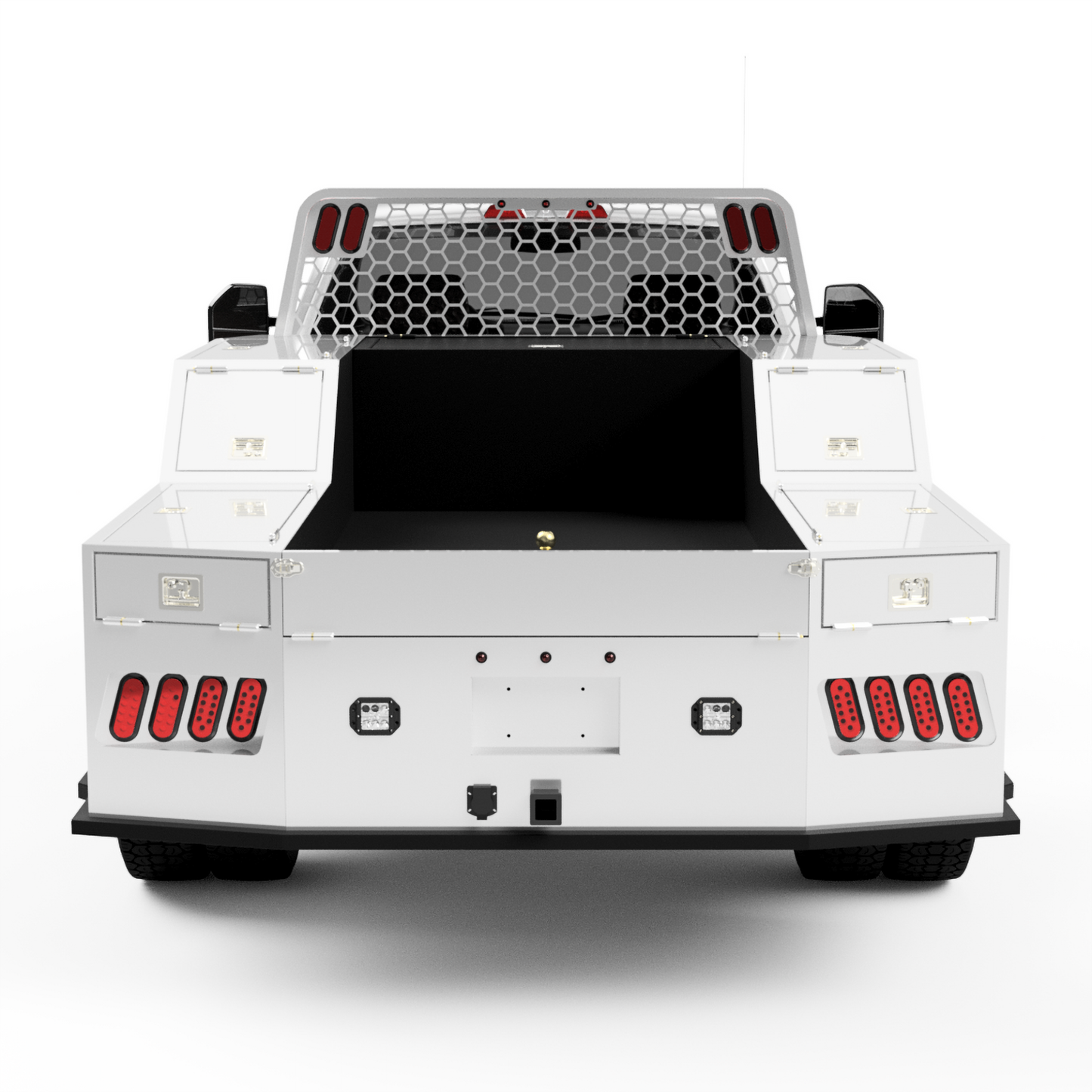 UNIVERSAL 60"CA Chassis-Cab 3500/5500 Utility Bed W/ Deck-Side Boxes