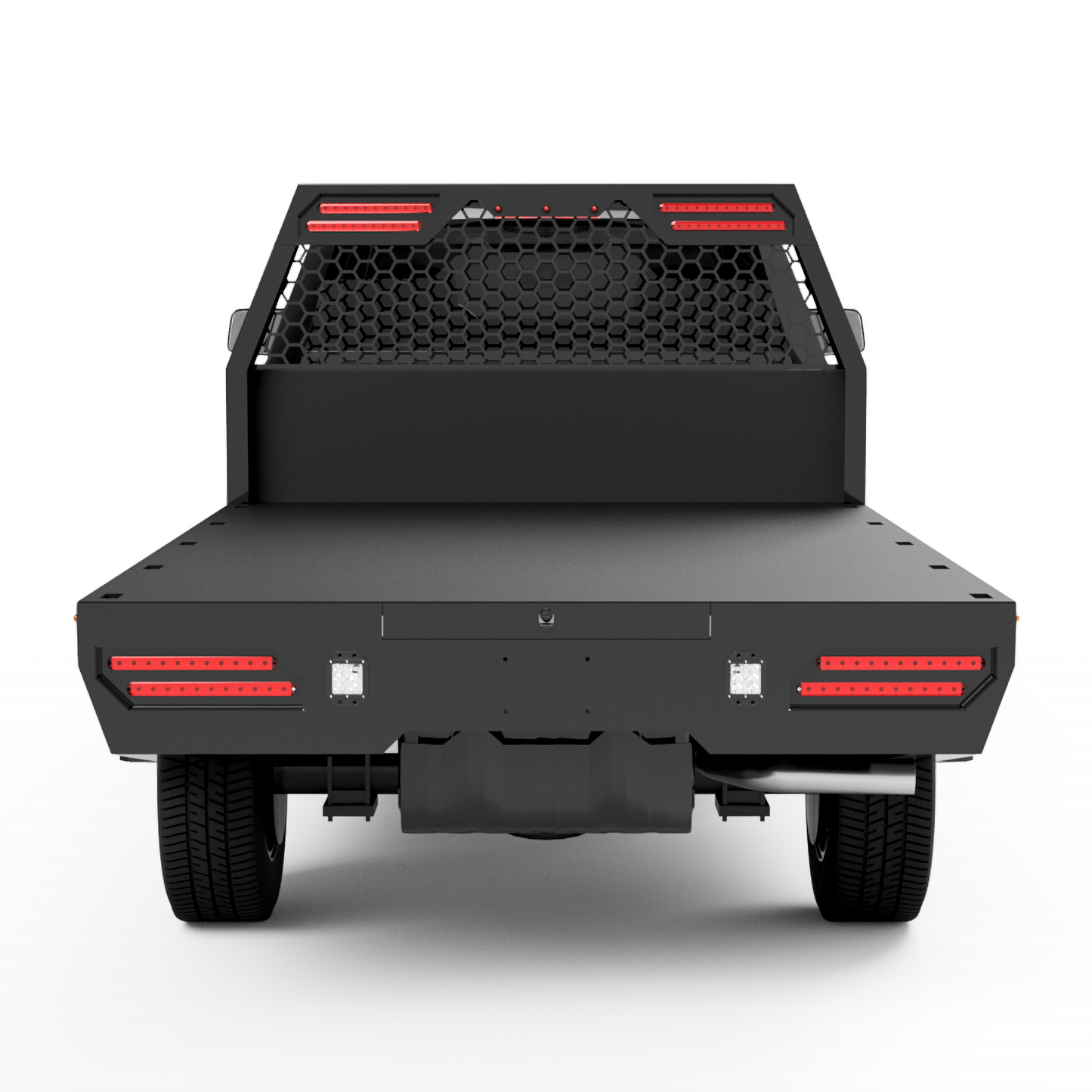 UNIVERSAL 60"CA Chassis-Cab 3500 Flatbed W/ Fender Boxes