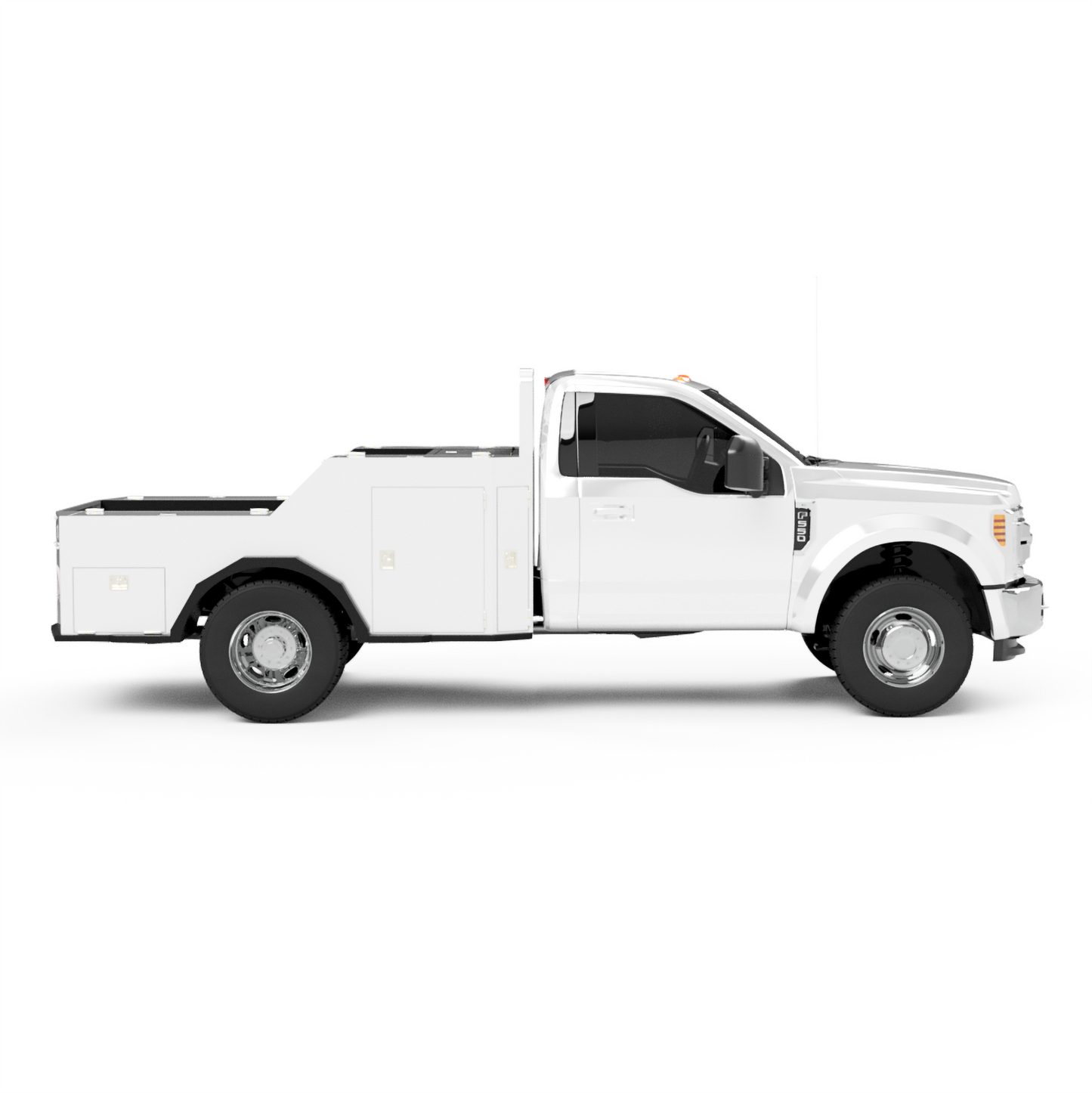 UNIVERSAL 60"CA Chassis-Cab 3500/5500 Utility Bed W/ Deck-Side Boxes
