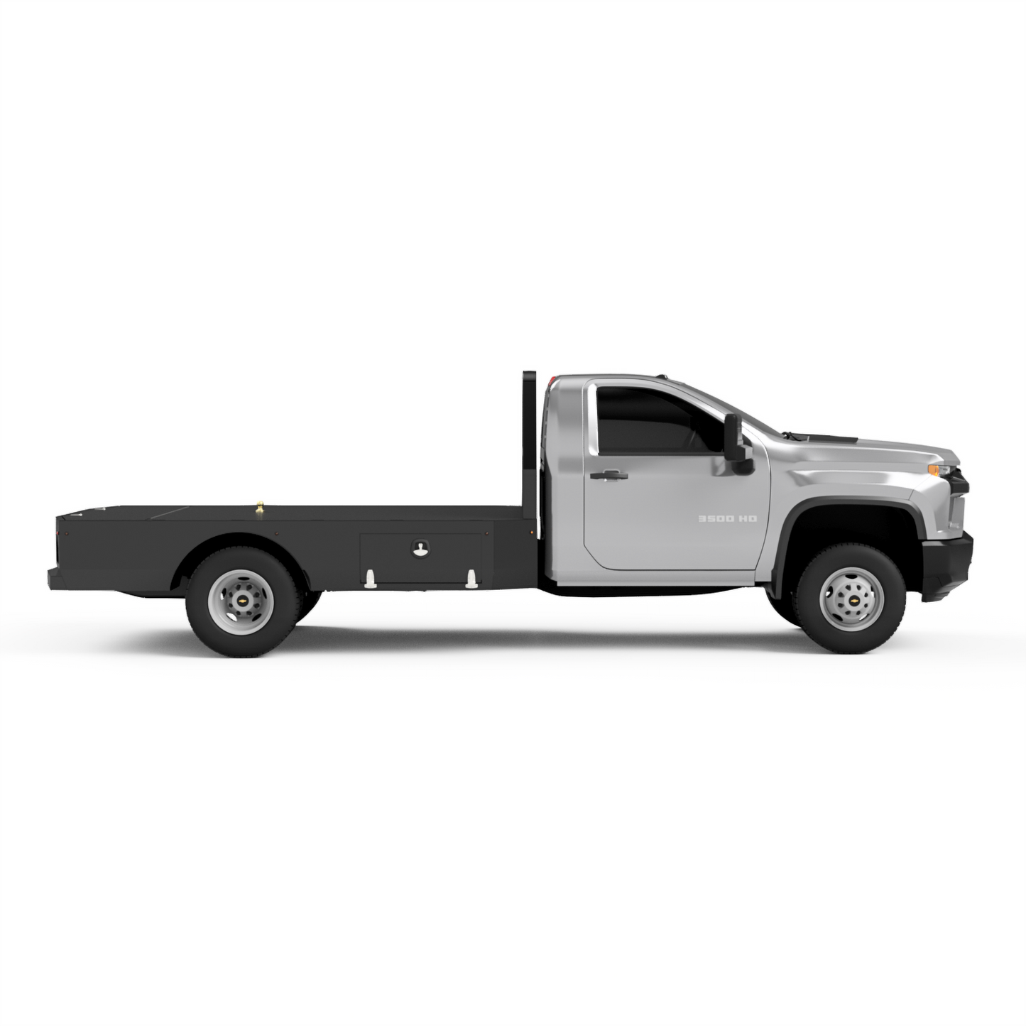 UNIVERSAL 84"CA Chassis-Cab 3500/5500 Flatbed W/ Rear Deck-Box