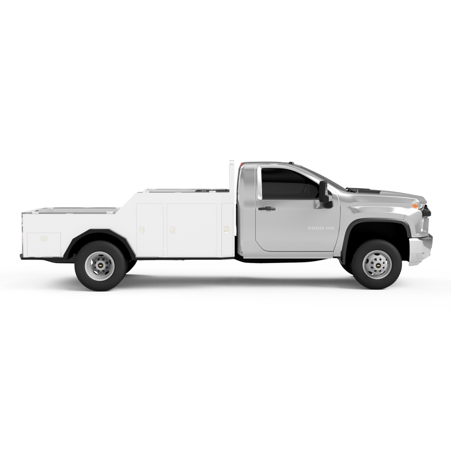 UNIVERSAL 84"CA Chassis-Cab 4500/5500 Utility Bed W/ Deck-Side Boxes