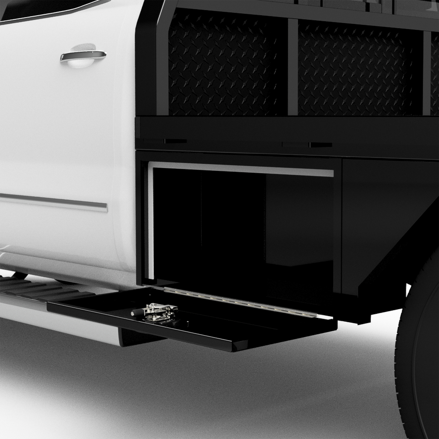 1988-2025 GM 2500/3500 Flatbed W/ 4 Under-Body Boxes