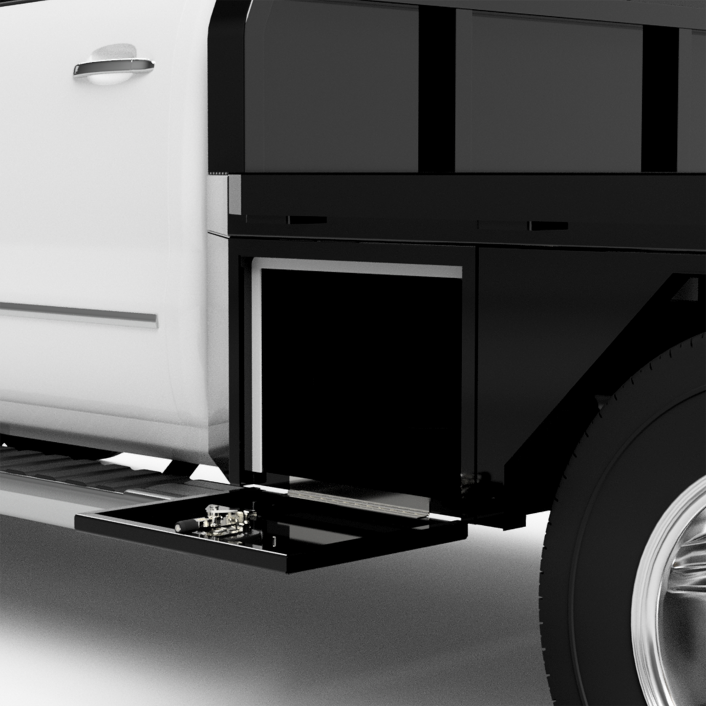 1988-2025 GM 3500 Flatbed W/ 4 Under-Body Boxes
