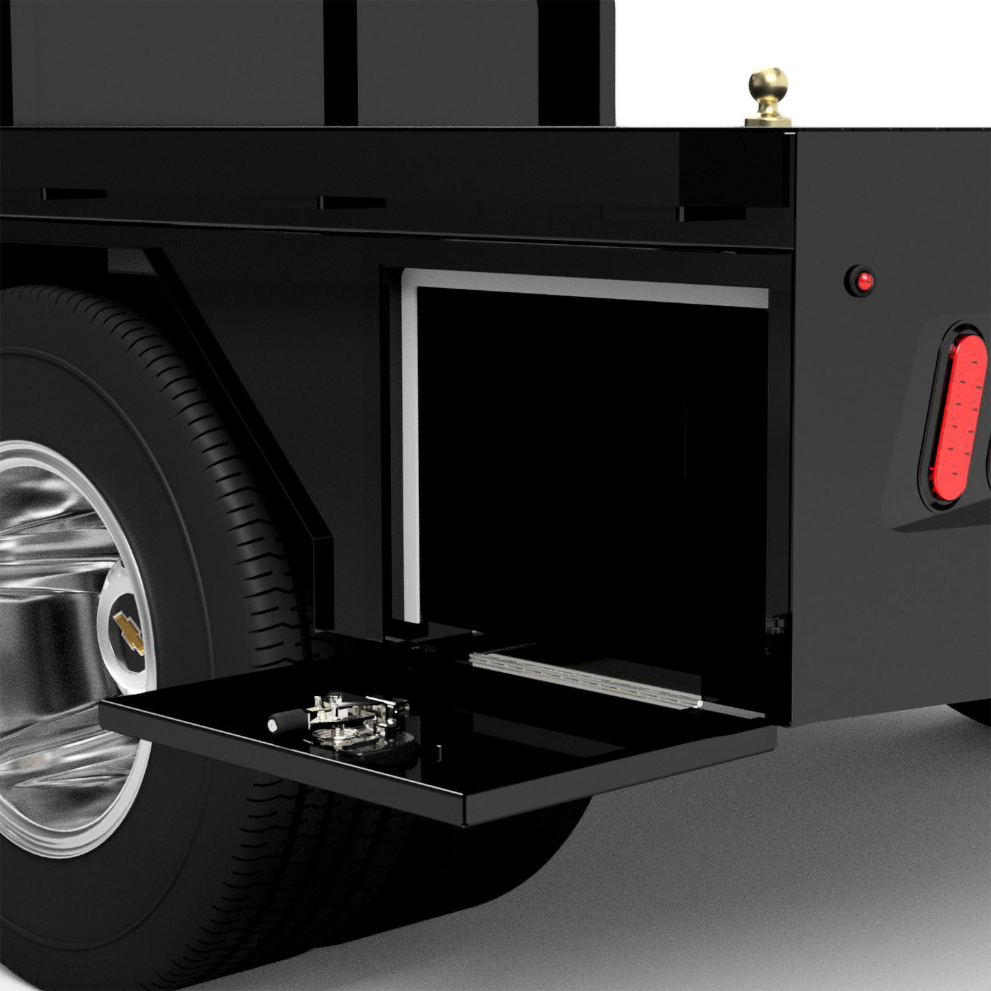 1988-2025 GM 3500 Flatbed W/ 4 Under-Body Boxes