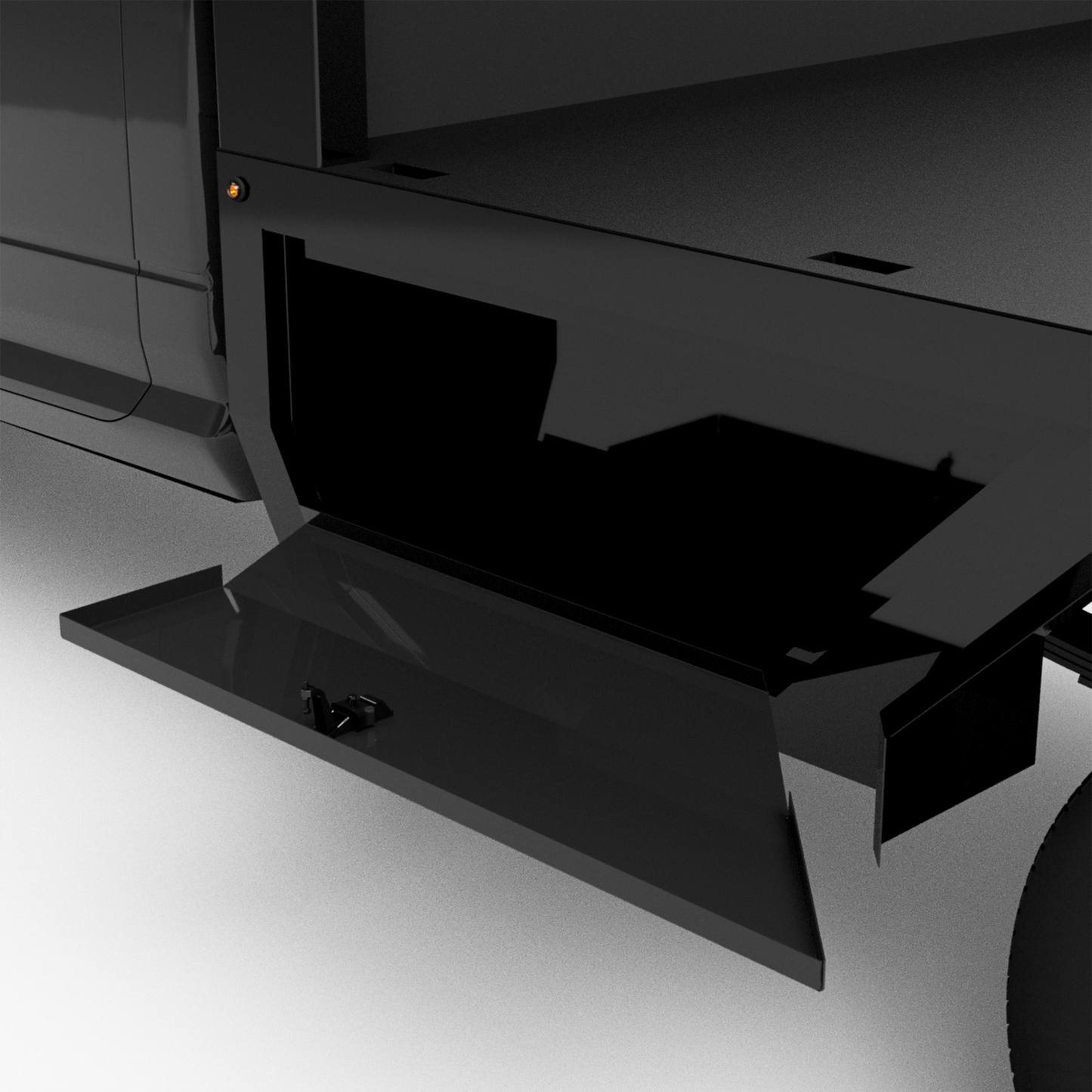 UNIVERSAL 60"CA Chassis-Cab 3500 Flatbed W/ Fender Boxes