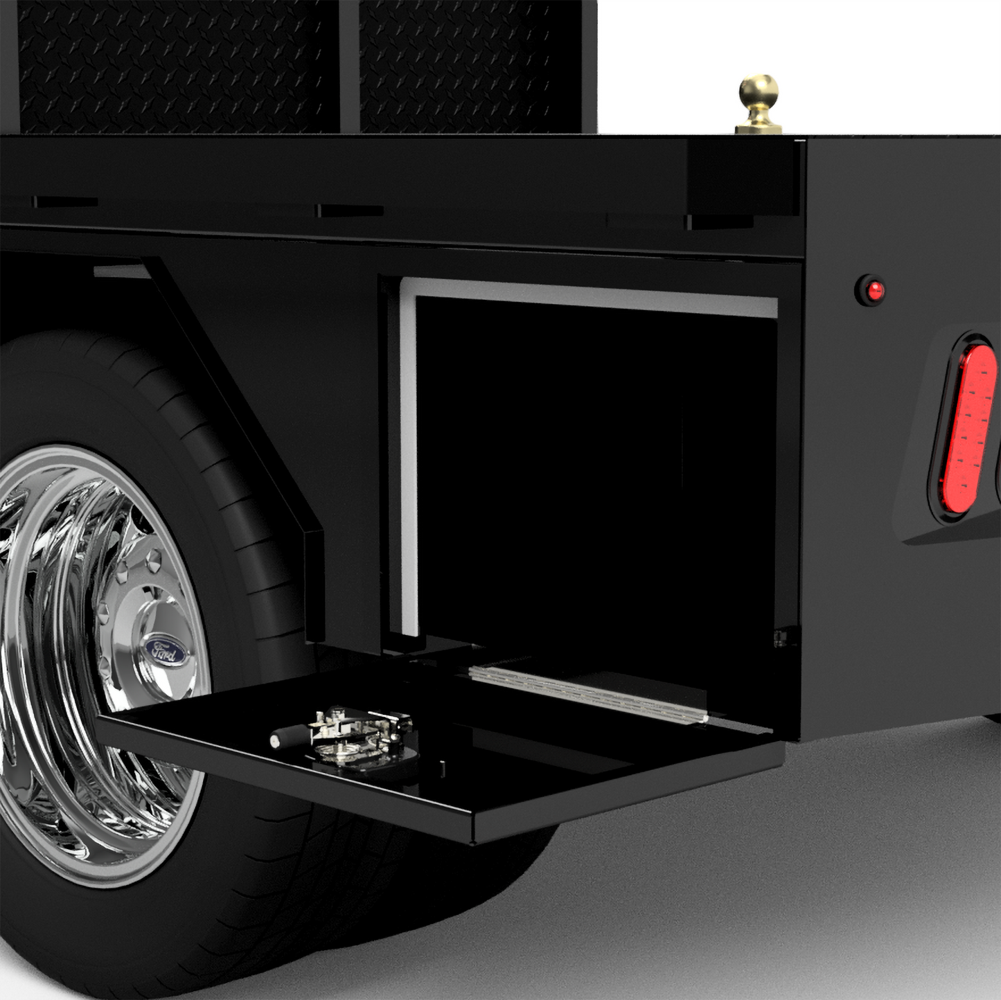 1999-2025 Ford F-350/F-450 Flatbed W/ 4 Under-Body Boxes