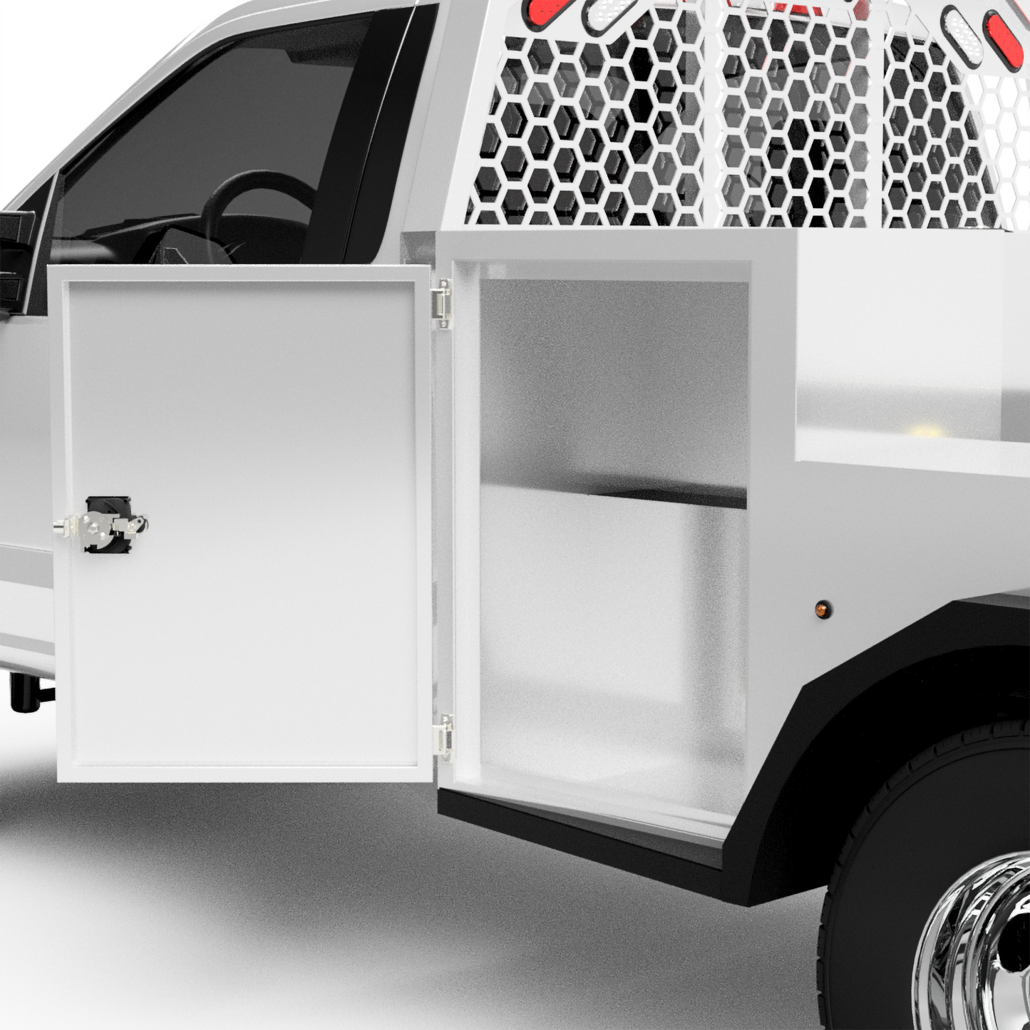 UNIVERSAL 60"CA Chassis-Cab 3500/5500 Utility Bed W/ Deck-Side Boxes