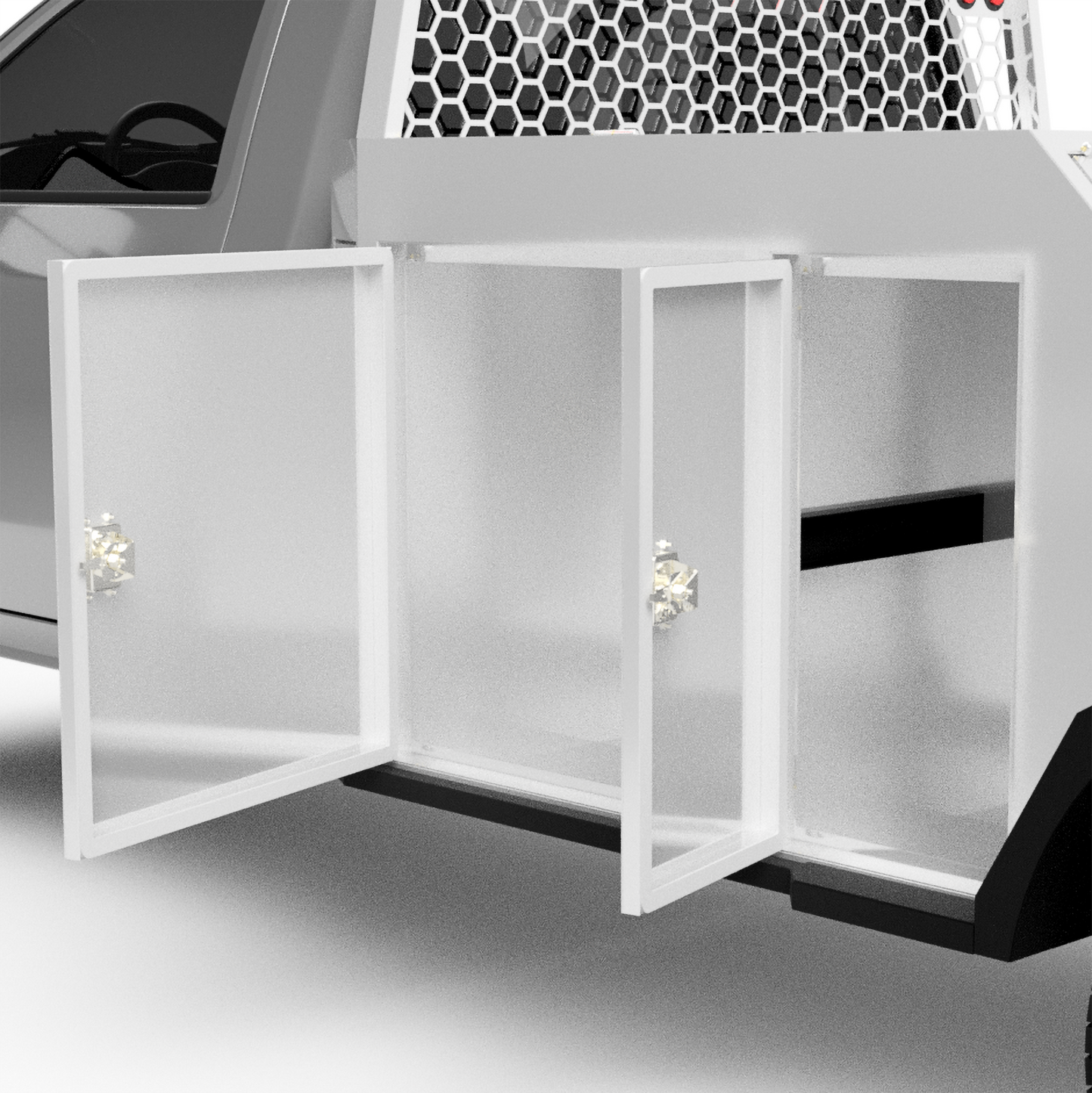 UNIVERSAL 84"CA Chassis-Cab 4500/5500 Utility Bed W/ Deck-Side Boxes