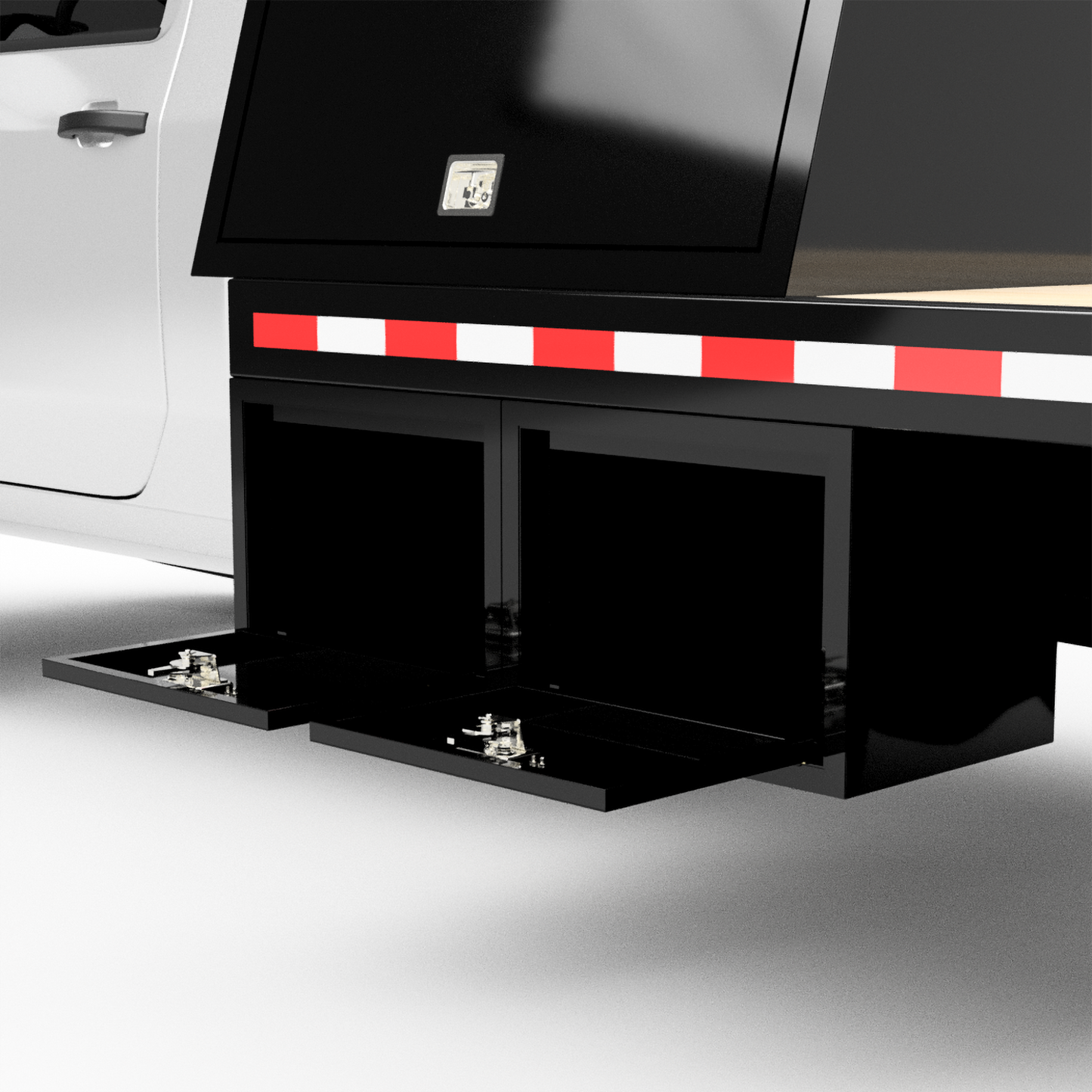 UNIVERSAL 84"CA Chassis-Cab 4500/5500 Welding Bed W/ Front Cabinet