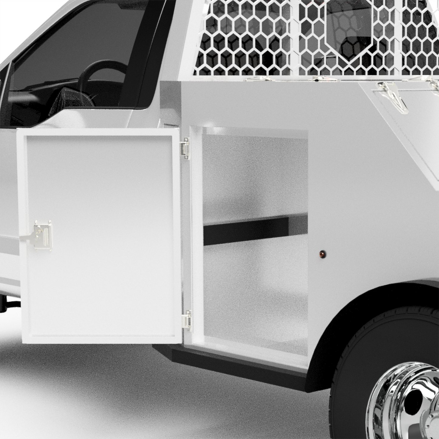 UNIVERSAL 60"CA Chassis-Cab 3500/5500 Utility Bed W/ Front Boxes