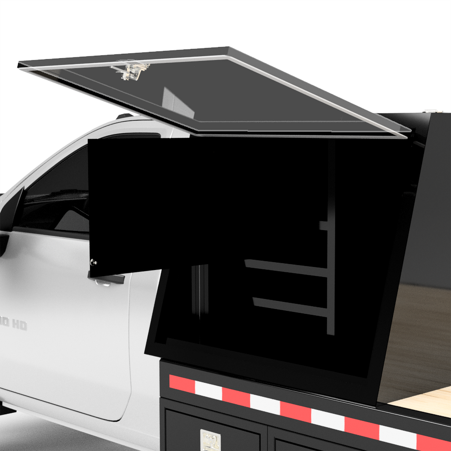 UNIVERSAL 84"CA Chassis-Cab 4500/5500 Welding Bed W/ Front Cabinet