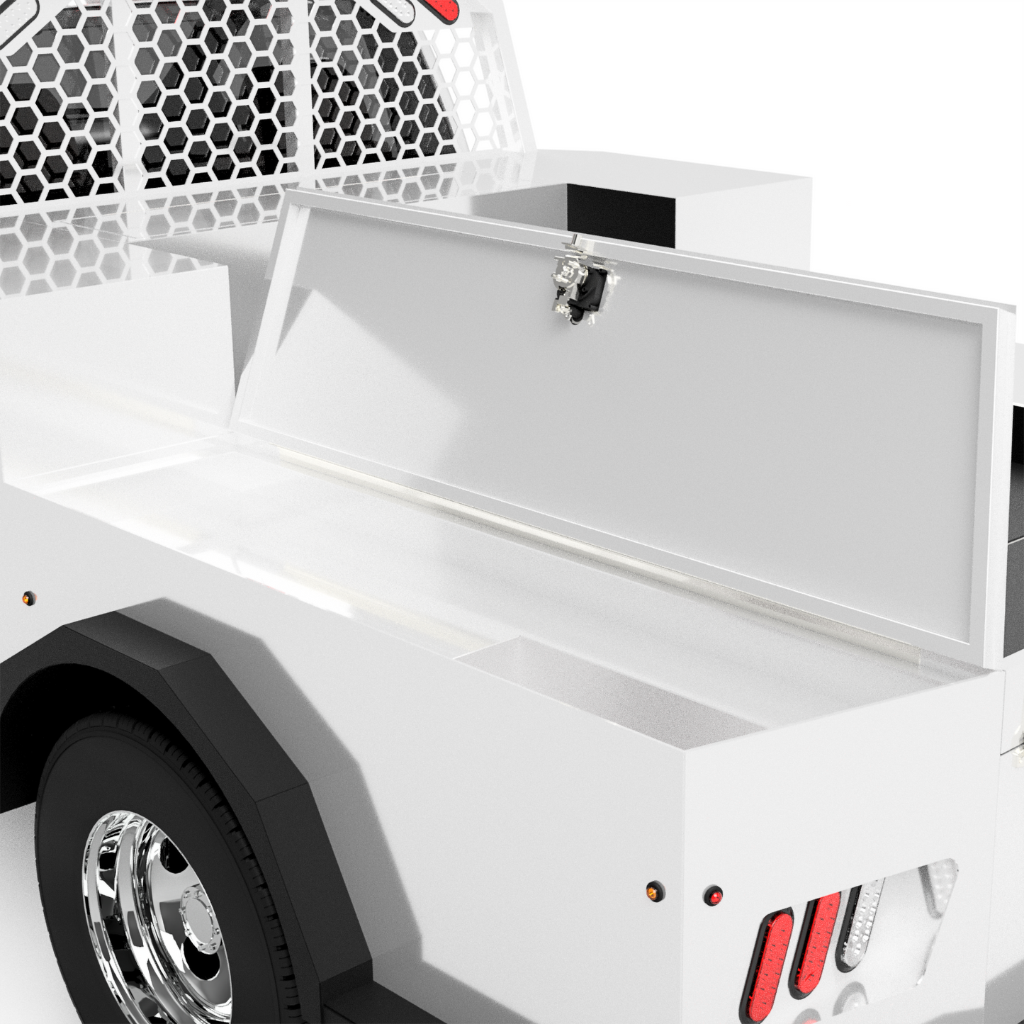 UNIVERSAL 60"CA Chassis-Cab 3500/5500 Utility Bed W/ Deck-Side Boxes