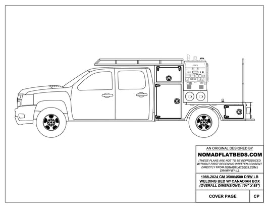 1988-2024 GM 3500/4500 Welding Bed W/ Canadian Box