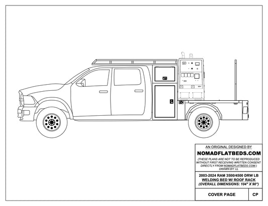 2003-2024 Ram 3500/4500 Welding Bed W/ Roof Rack