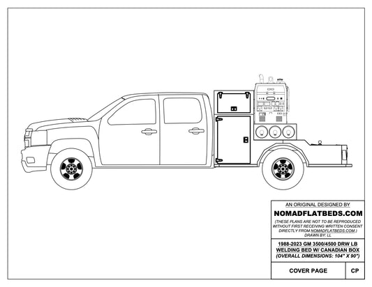 1988-2024 GM 3500/4500 Welding Bed W/ Canadian Box