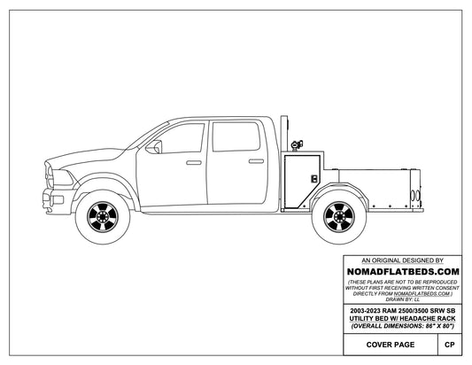 2003-2024 Ram 2500/3500 Utility Bed W/ Headache Rack