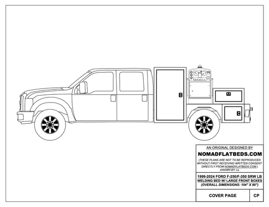 1999-2024 Ford F-250/F-350 Welding Bed W/ Large Front Boxes