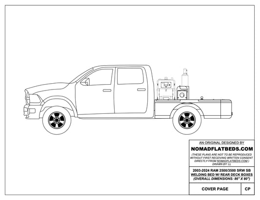 2003-2024 Ram 2500/3500 Welding Bed W/ Rear Deck Boxes