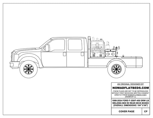 1999-2024 Ford F-350/F-450 Welding Bed W/ Rear Deck Boxes