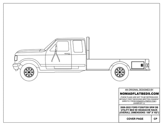 1980-1998 Ford F-250/F-350 Flatbed W/ Rear Deck Boxes