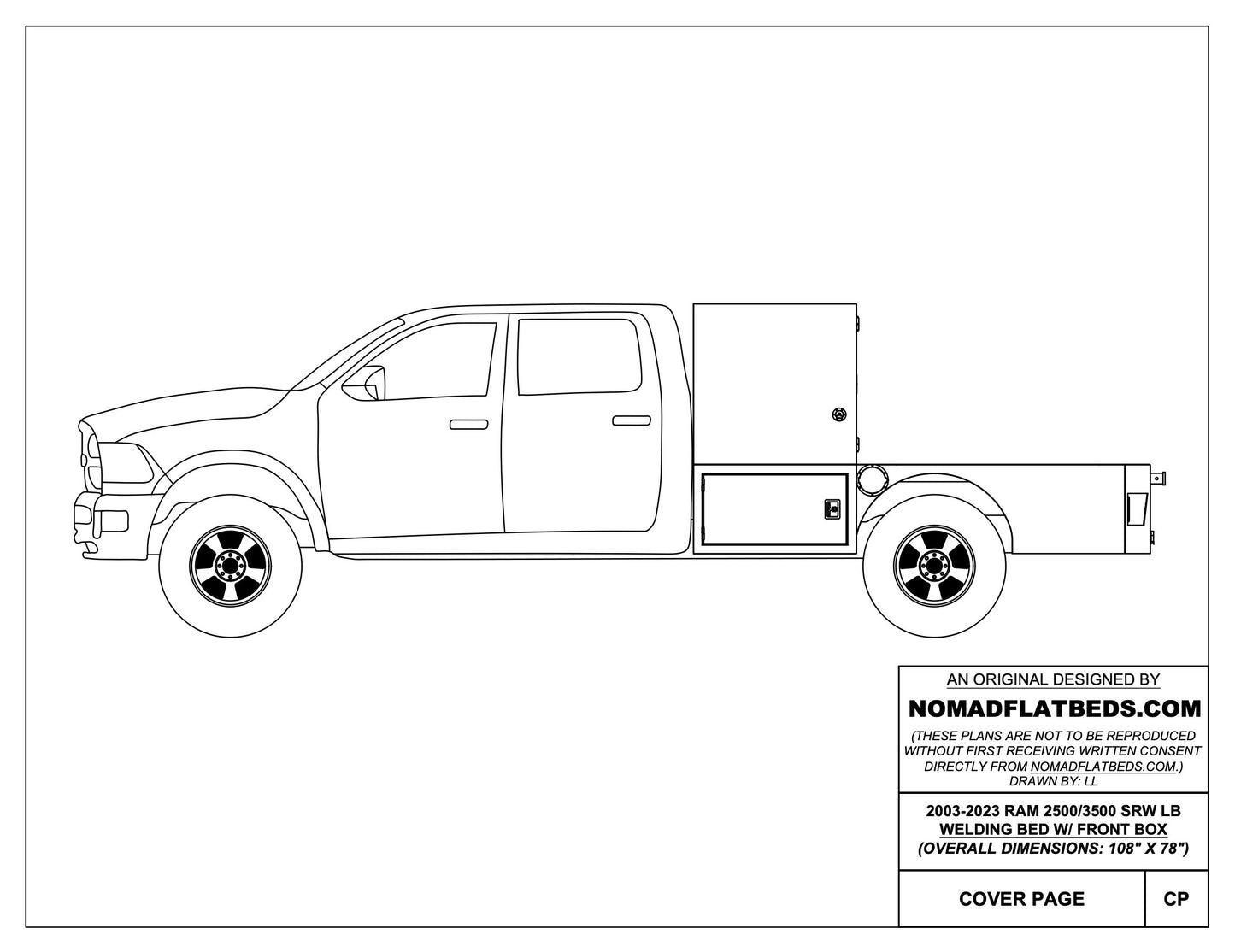 2003-2024 Ram 2500 Welding Bed W/ Front Box