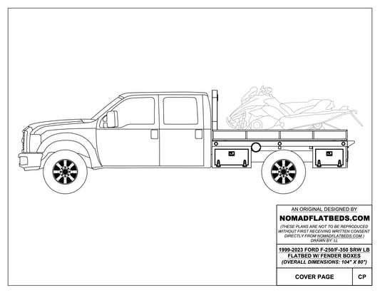 1999-2024 Ford F-250/F-350 Flatbed W/ Fender Boxes