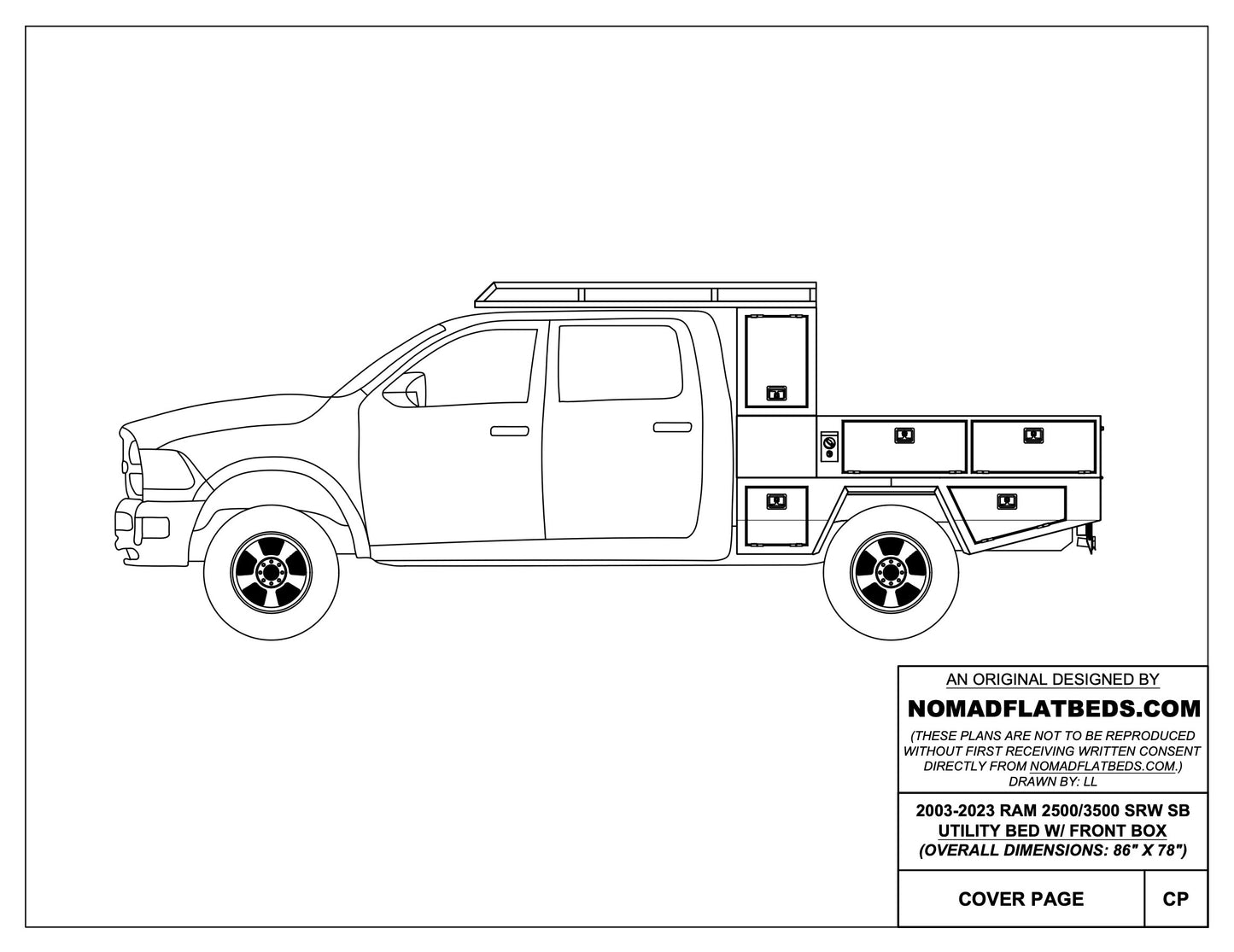 2003-2024 Ram 2500/3500 Utility Bed W/ Front Box