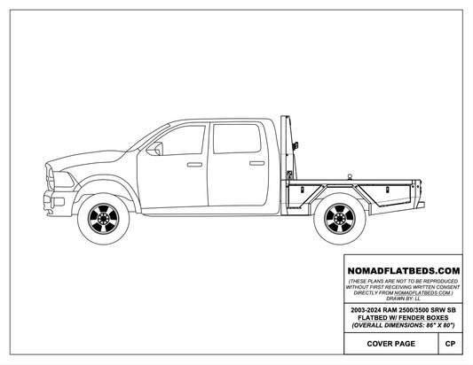 2003-2024 Ram 2500/3500 Flatbed W/ Fender Boxes