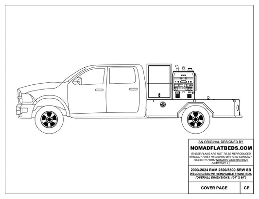 2003-2024 Ram 2500/3500 Welding Bed W/ Removable Front Box