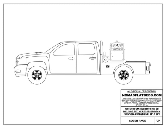 1988-2024 GM 2500/3500 Welding Bed W/ Recessed Deck