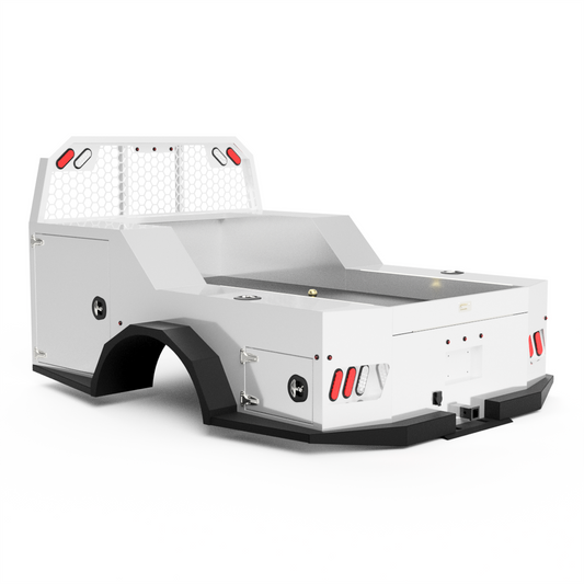 UNIVERSAL 60"CA Chassis-Cab 3500/5500 Utility Bed W/ Deck-side Boxes