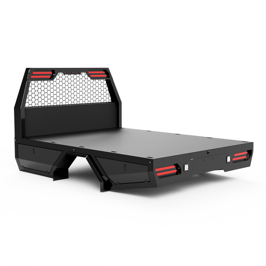 UNIVERSAL 60"CA Chassis-Cab 3500 Flatbed W/ Fender Boxes