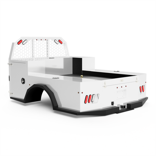 UNIVERSAL 60"CA Chassis-Cab 3500/5500 Utility Bed W/ Deck-Side Boxes