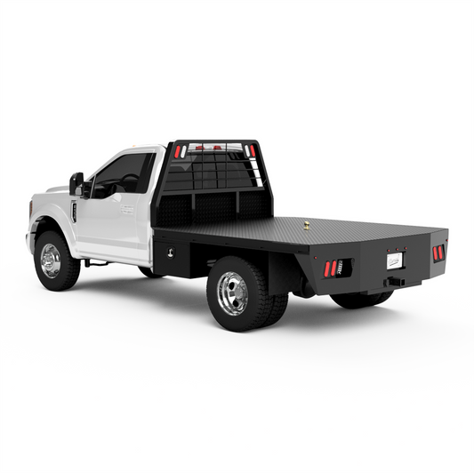 UNIVERSAL 60"CA Chassis-Cab 3500/5500 Flatbed W/ 2 Under-Body Boxes