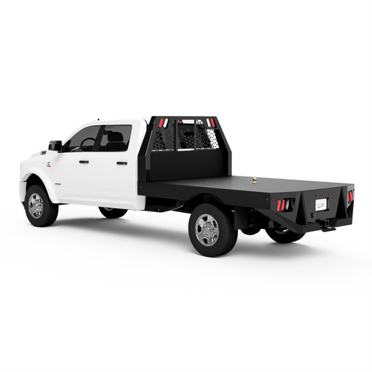 UNIVERSAL 60"CA Chassis-Cab 3500 Flatbed W/ Half-Skirts