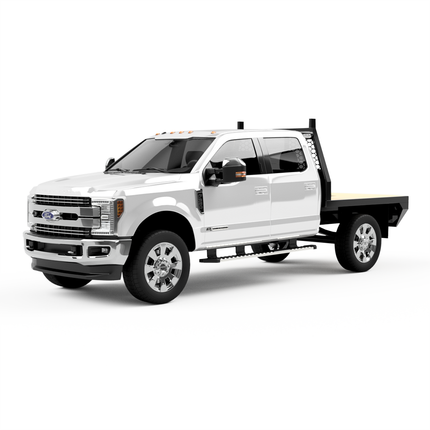 1999-2025 Ford F-250/F-350 Flatbed W/ Wooden Deck