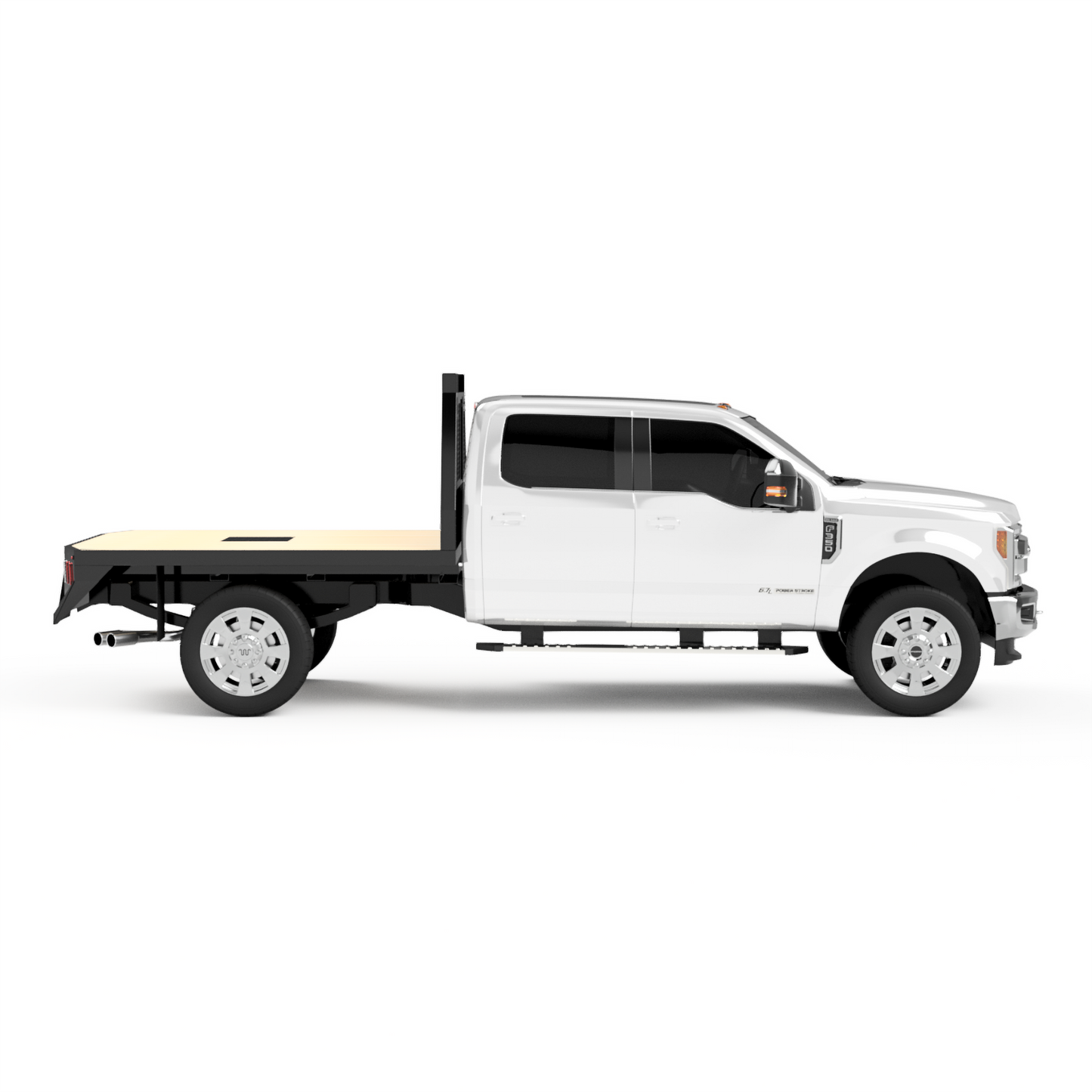 1999-2025 Ford F-250/F-350 Flatbed W/ Wooden Deck